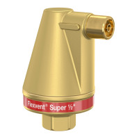 Автоматичний повітрявідвідник Flamco Flexvent Super 1/2" (без запірного клапану), PN10, 120 гр.С (28520)