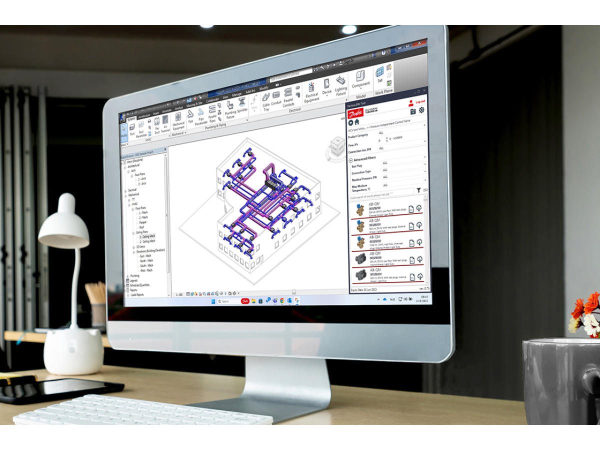 Інструмент BIM від Danfoss дозволяє галузі опалення, вентиляції та кондиціонування повітря (HVAC) розкрити потенціал інформаційного моделювання будівлі (BIM).