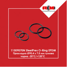 EPDM Прокладка Ø90,4 х 7,0 мм гумова чорна -20°С/+120°С STEELPRES® RM (11509070N)