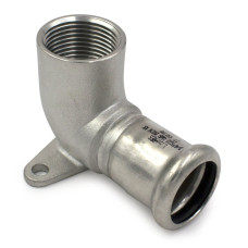 Коліно настінне нержавіюче Ø22 x 3/4″ ВР INOXPRES® RM (185304022)