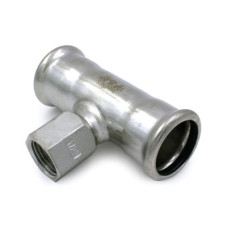 Тройник нержавеющий Ø88,9 х 3/4″В х 88,9 INOXPRES® RM (189304088)