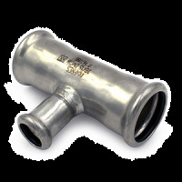 Трійник редукційний нержавіючий Ø54 х 42 х 54 INOXPRES® RM (192054042)