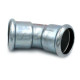 Коліно сталеве Ø76 45° ВВ оцинковане (опалення) STEELPRES® RM (381076450)