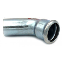 Колено стальное Ø28 45° ВЗ оцинкованное (отопление) STEELPRES® RM (381028451)