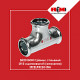 Трійник сталевий Ø54 оцинкований (опалення) STEELPRES® RM (382054000)