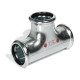 Трійник сталевий Ø54 оцинкований (опалення) STEELPRES® RM (382054000)