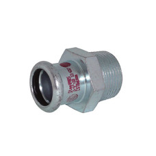Переходник стальной Ø15 х 1/2″ С оцинкованный (отопление) STEELPRES® RM (387102015)