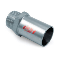 Абзац-переходник стальной Ø18 х 1/2″ С оцинкованный (отопление) STEELPRES® RM (393102118)