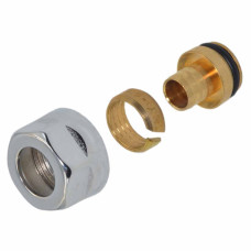 Гайка для PEX труби Ø16 x 2,2 мм x 24-19 ХРОМ Carlo Poletti Srl (A55607B)