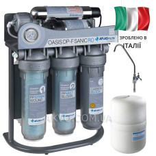 Система зворотного осмосу OASIS DP-F SANIC PUMP-UV (лампа, насос, мінералізатор) з каркасом ATLAS FILTRI S.r.l (SE6075360)
