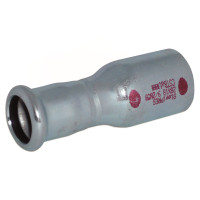Перехідник сталевий Ø54 х Ø22 оцинкований (опалення) STEELPRES® RM (391054022)