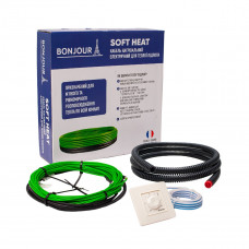 Комплект-Кабель нагрівальний Bonjour Soft Heat EcoTWIN-220-18 W/m з терморегулятором RTP