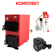 Комплект: Твердотопливный котел Marten Base MB-18 Marten (base-mb-18)+комплект подключения