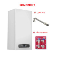 Комплект: газовый котел CARES X 24 CF EU Ariston + дымоход + комплект подключения (3301315)