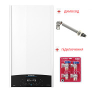 ARISTON Комплект: конденсаційний котел GENUS ONE+ WIFI 24 (3301777) +димохід +комплект підключення
