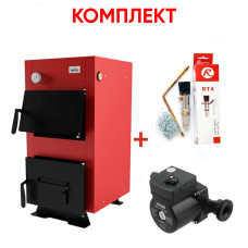 Комплект: Твердотопливный котел Marten Base MB-12 Marten (base-mb-12)+комплект подключения