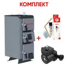 Комплект: Твердотопливный котел ALMAX Class C (КТК) 12 кВт+комплект подключения