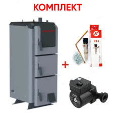 Комплект: Твердотопливный котел ALMAX Class D (КТH) 15 кВт+комплект подключения