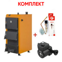 DTM Комплект: Твердопаливний котел Universal 12 кВт (КОТ-12)+комплект підключення