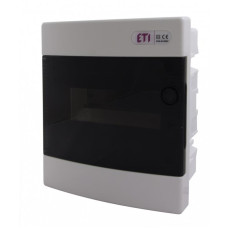 Щит внутрішній розподільний ETI, ECT 8PT (8 модулів, прозорі дверцята) (1101010)