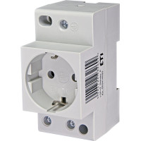 Розетка ETI, на DIN-рейку t-2P+Z Schuko (P) (2414020)