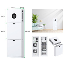 Система резервного живлення 2E PowerWall Vezha, 5000 Вт, 10.24 кВт/год, MPPT 5.5 кВт, WiFi, розширення ємності, паралельне підключення (2E-ESS-PWV5-10)