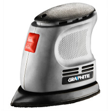 Шліфмашина вібраційна GRAPHITE Delta 105Вт платформа 140х140х97 24000кол·хв 0.87кг (59G335)