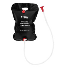 Душ кемпінговий Neo Tools, ПВХ, 20л, чорний, 0.3 кг (63-164)