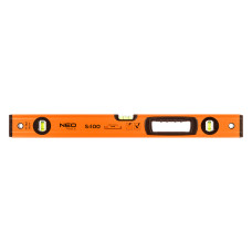 Рівень Neo Tools S 400 алюмінієвий, 60 см, 3 капсули, 1 отвір для рук (71-142)