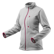 Кофта робоча Neo Tools Woman Line, флісова, 300г/м кв, на блискавці, L(40), сірий світлий (80-501-L)