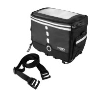 Сумка велосипедна Neo Tools, 23х12х17см, поліестер 600D, водонепроникна, чорний (91-009)