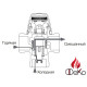 Термостатичний клапан ESBE VTA322 3/4″ 35-60°С