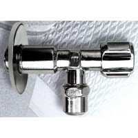 Кран угловой хром 1/2