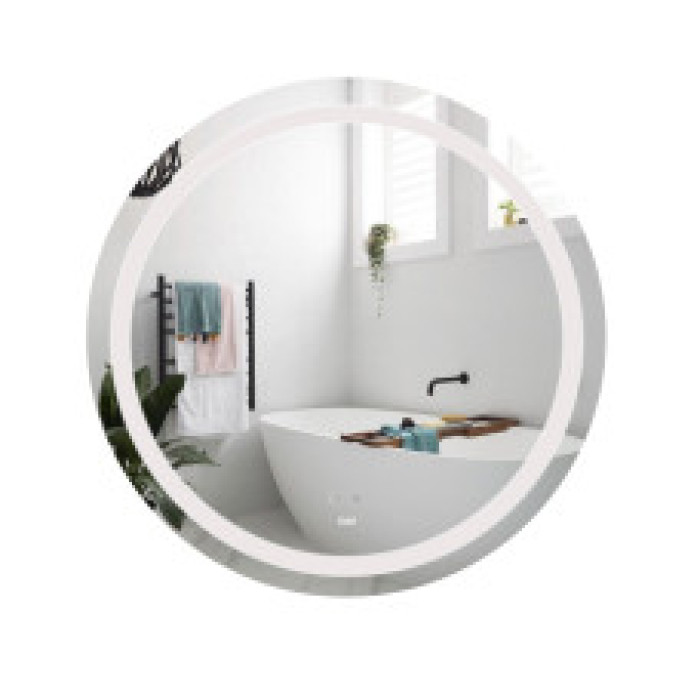 IRIDIA дзеркало 80*3,7*80см, кругле, з круговою LED-пiдсвiткою та системою антизапотiвання, ROCA (A812337000)