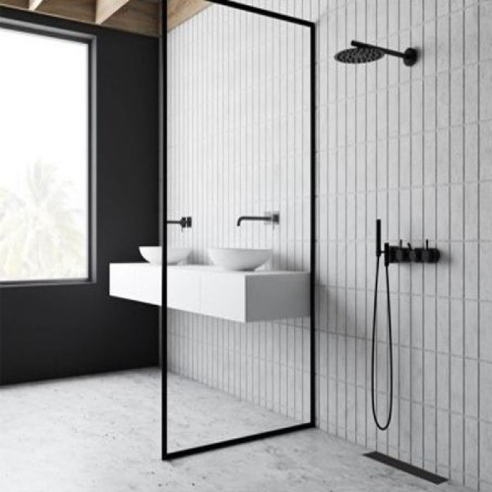 Душовий канал 100 см Uponor Aqua Ambient | чорний | без решітки (1136406)