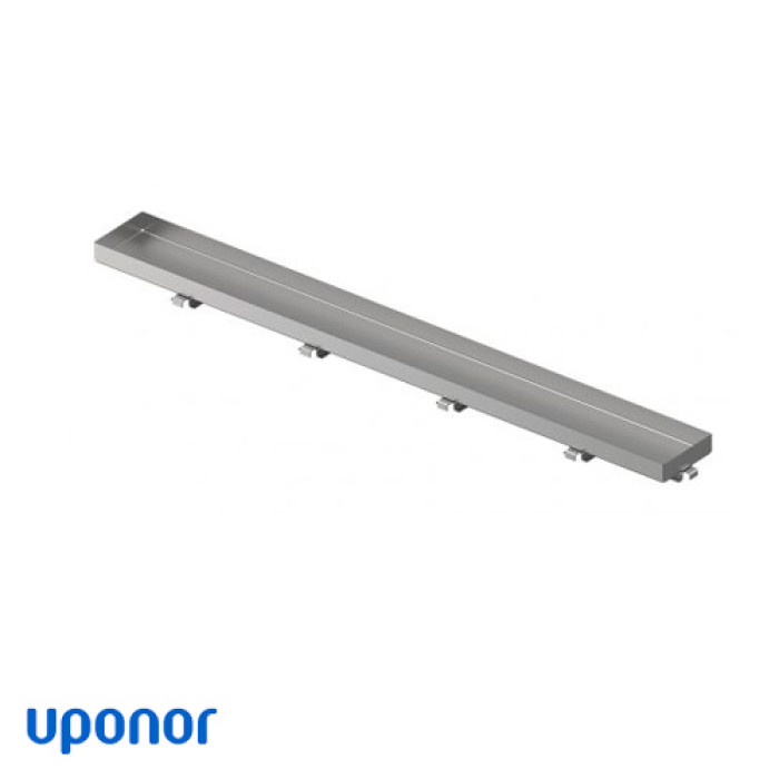 Решітка для душового лотка 90 см Uponor Aqua Ambient під плитку срібло (1136440)