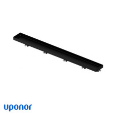 Решітка для душового лотка 90 см Uponor Aqua Ambient під плитку чорна (1136445)