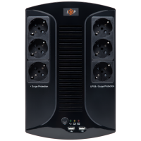 LogicPower Лінійно-інтерактивне ДБЖ LP 850VA-6PS (595Вт)