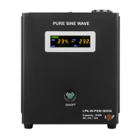 ДБЖ з правильною синусоїдою 12V LPA-W-PSW-500VA(350Вт) 2A/5A/10A