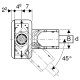 Geberit 154.150.00.1 CleanLine Сифон до душових каналів, для висоти вирівнювальної стяжки на трапі 90–220 мм