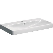 Geberit 500.251.01.1 Smyle Square Раковина 90см, з 1 отв.під зміш., з переливом, колір білий глянець