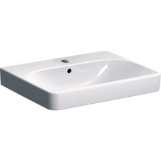 Geberit 500.229.01.1 Smyle Square Раковина 60см, з 1 отв. під зміш., з переливом, колір білий глянець