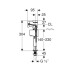136.726.00.1 Впускной клапан Geberit типа 340, подвод воды снизу, 1/2, ниппель из латуни