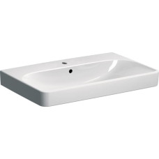 Geberit 500.249.01.1 Smyle Square Раковина 75см, с 1 отв.под смеш, с переливом, цвет белый глянец