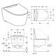 Geberit 500.201.01.1 Подвесной унитаз ONE, без ободка, воронкообразный смыв TurboFlush, прик.