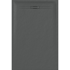 Geberit Душовий піддон SESTRA 90x120х4 см, прямокутний, графіт, поверхня зі сланцевою структурою