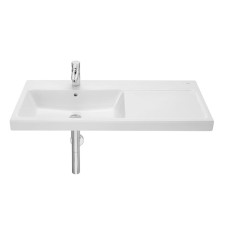 ALTER умивальник 100*46см, прямокутний, асиметричний, з полицею праворуч, з відп. під змішувач, монт. на стіну або меблі, з кріпленнями, ROCA (A3270MB000)