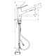 Hansgrohe Смеситель для кухни Zesis M33 150 с вытяжным изливом sBox Lite (74803800)