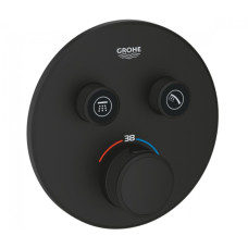 Grohe 29507KF0 Грохтерм СмартКонтрол Внешняя часть термостата скрытого монтажа на 2 потребителя, черный Грохе (29507KF0)