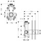Axor - модуль душу (прихована частина) HANSGROHE 28486180, AXOR (28486180)